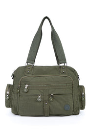 Damen Multi-Eye Crinkle Schulter- und Handtasche