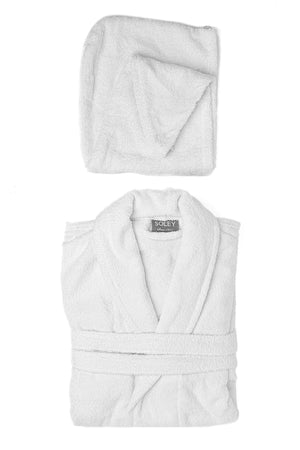 | May | Extra Soft 100% Cotton Hair Cap & Women's Bathrobe Set - Swordslife