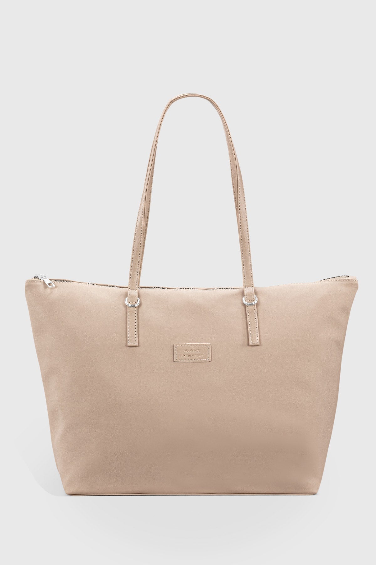 Cremefarbene Shopper-Tasche für Damen