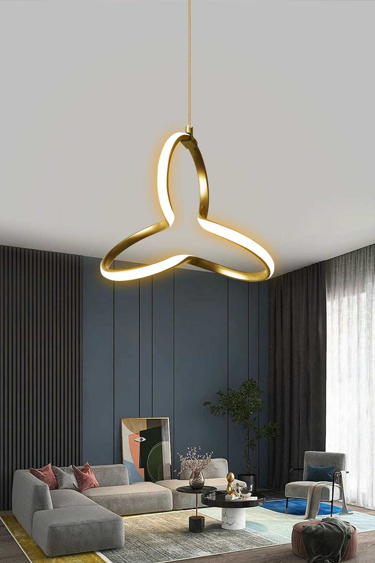Moderne Pendelleuchte Led Kronleuchter Gold Fall Tageslicht 1 Jahr Garantie Led Kronleuchter