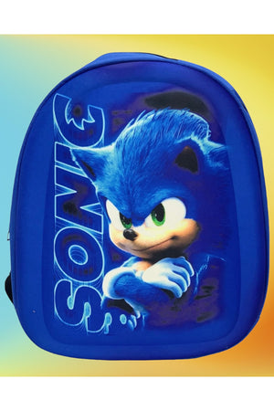 Kindergarten Kids Backpack Sonic The Hedgehog Character 3-6 Years 5D Embossed Eva Fabric School Bag