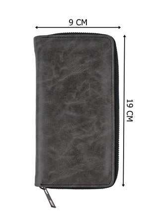 Unisex-Kartenetui aus veganem Leder mit Telefonfach, Modell Xclub