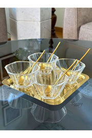 Set Of 6 Nude Reflection Series Crystal Glass Bowl, Presentation, Snack Bowl, Serving Bowl, Serving Bowl