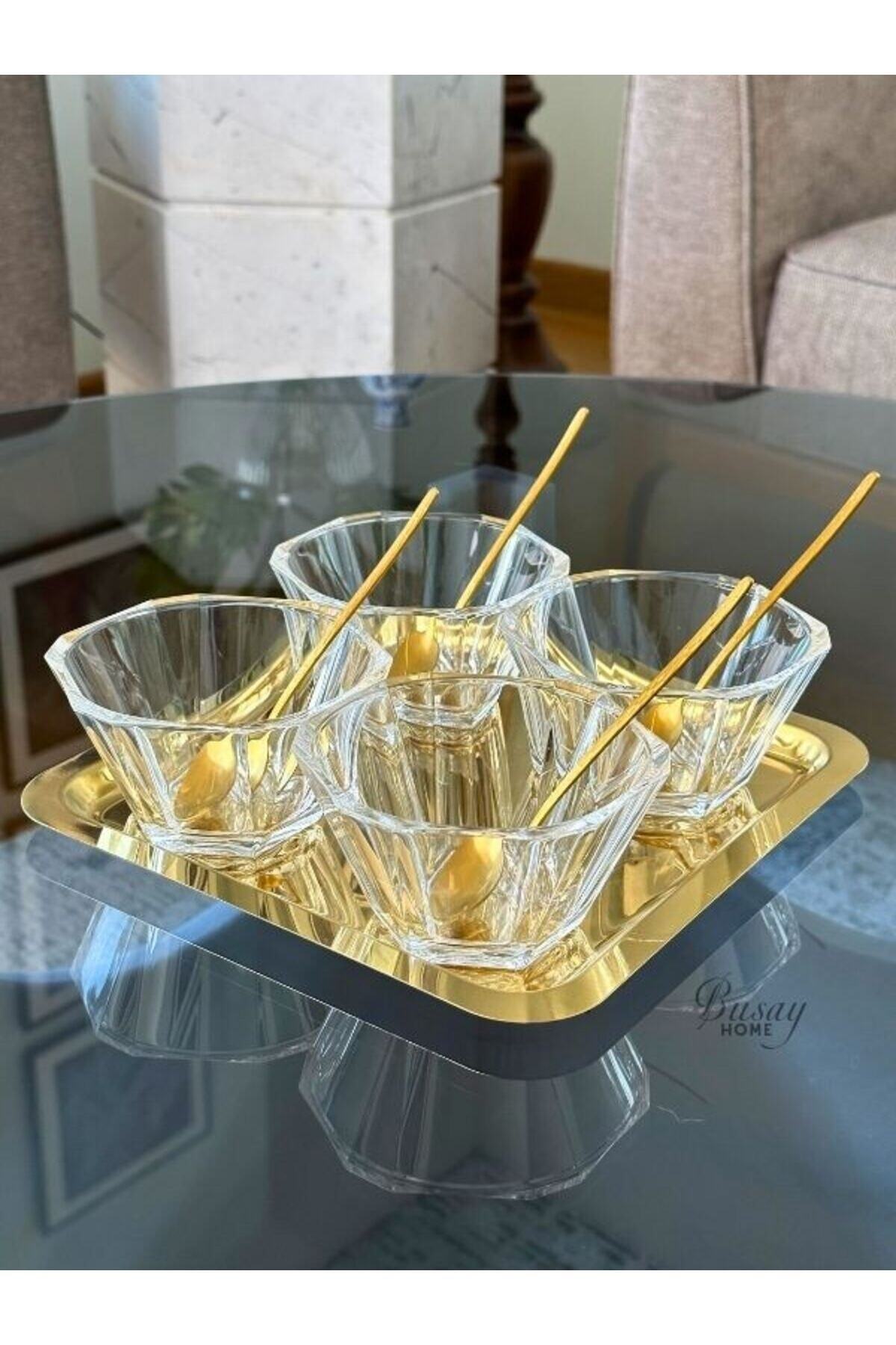 Set of 6 Nude Reflection Series Crystal Glass Bowl, Presentation, Snack Bowl, Serving Bowl, Serving Bowl