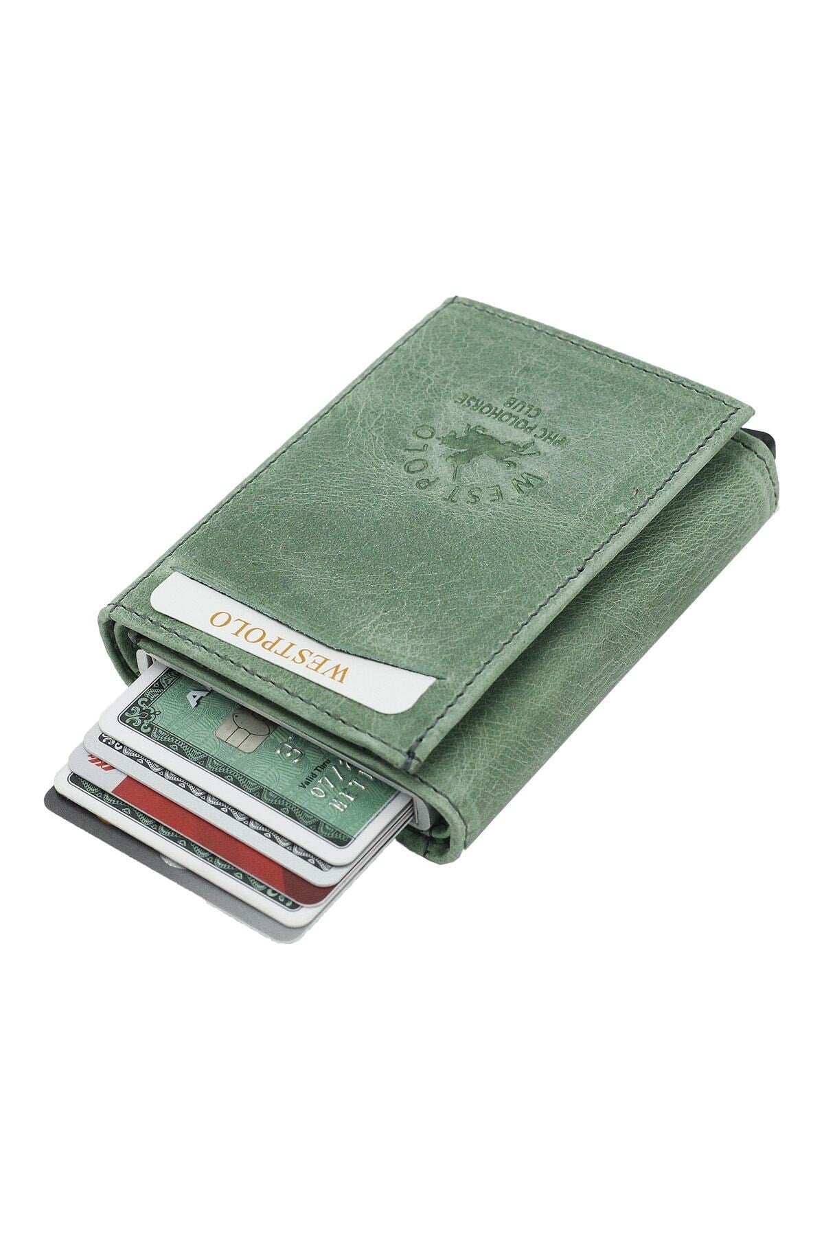 Men'S Green Mechanism Wallet