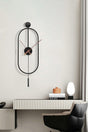 Serenity Black, Decorative Modern Wall Clock - Swordslife