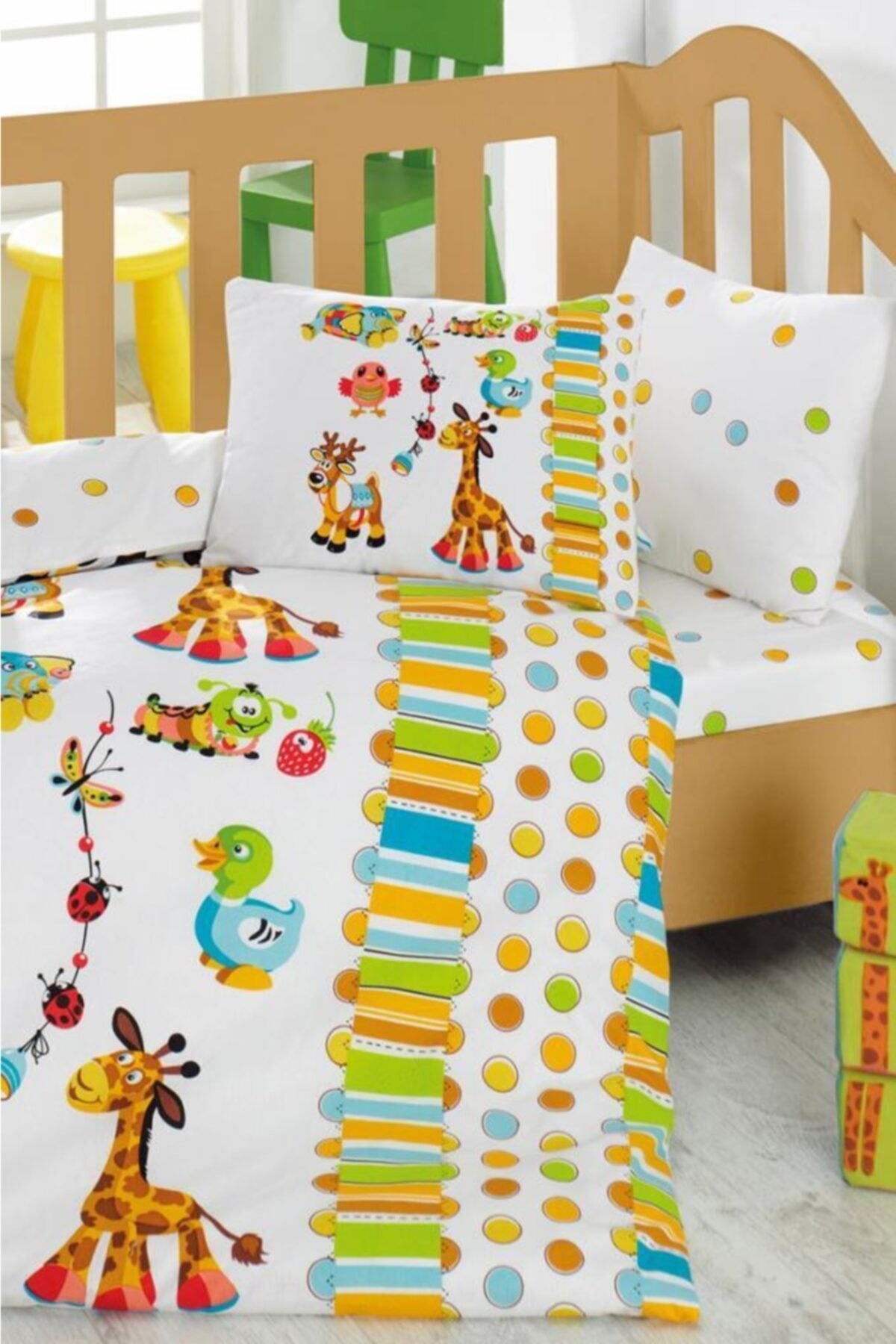 Spielplatz - Turkuaz Baby Collection Bettbezug-Set