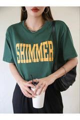 Women's Shimmer Printed Oversize T-shirt - Swordslife