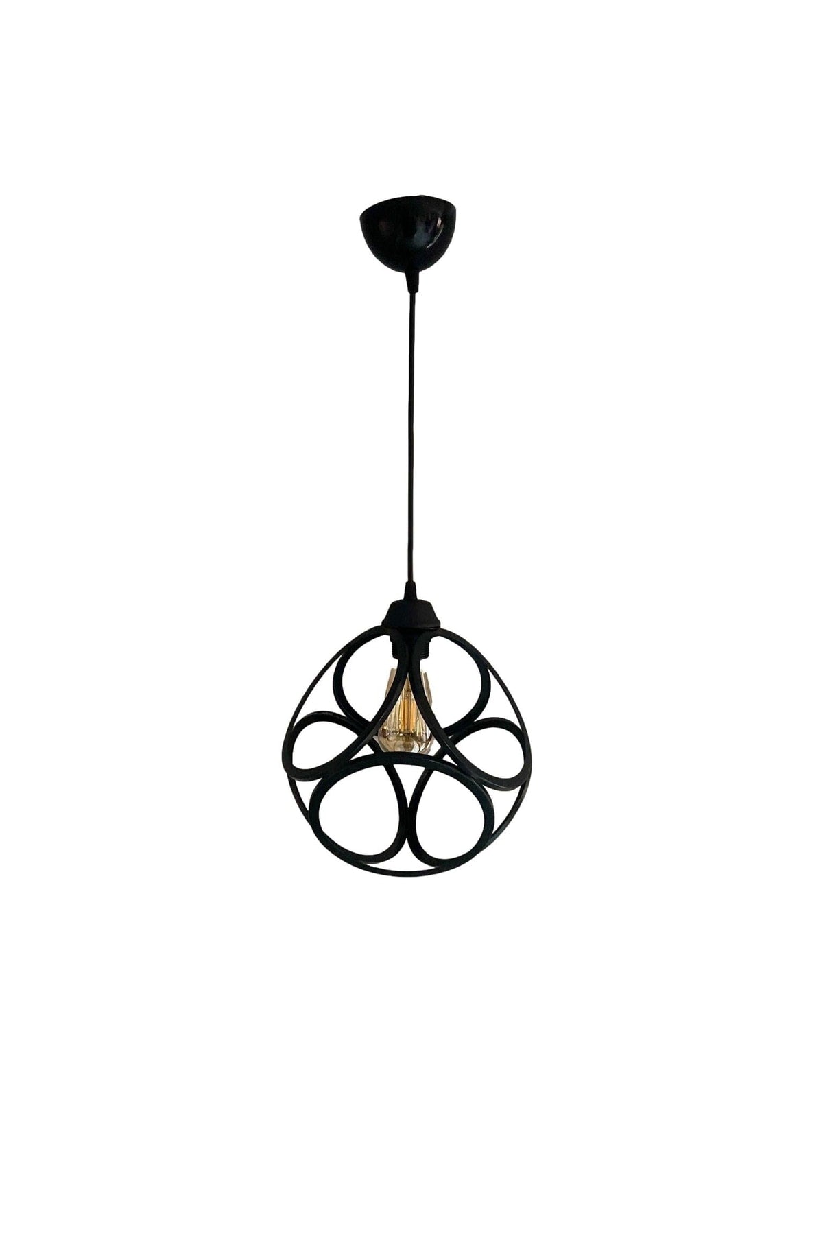 Çember Modern Round Black Pendant Lamp Chandelier - Bedroom - Living Room - Kitchen - Hall