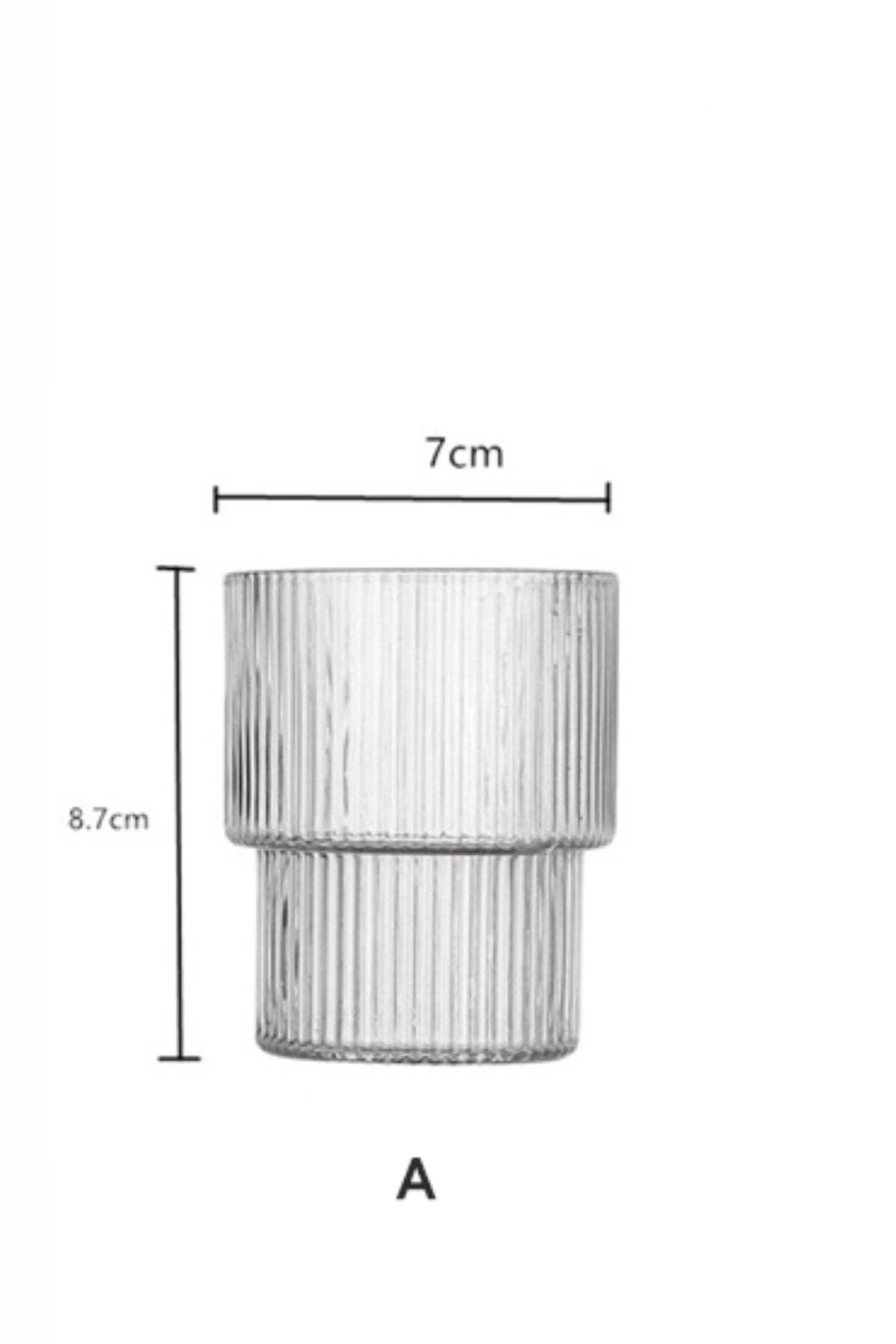 Erfrischungsgetränkebecher aus Acryl im Origami-Stil | Dekoratives Glas für Kaltgetränke, 300 ml (6 Stück), kein Glas!