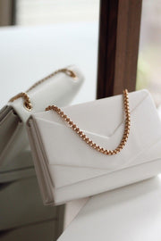 Women's White Envelope Box Shoulder Bag - Swordslife