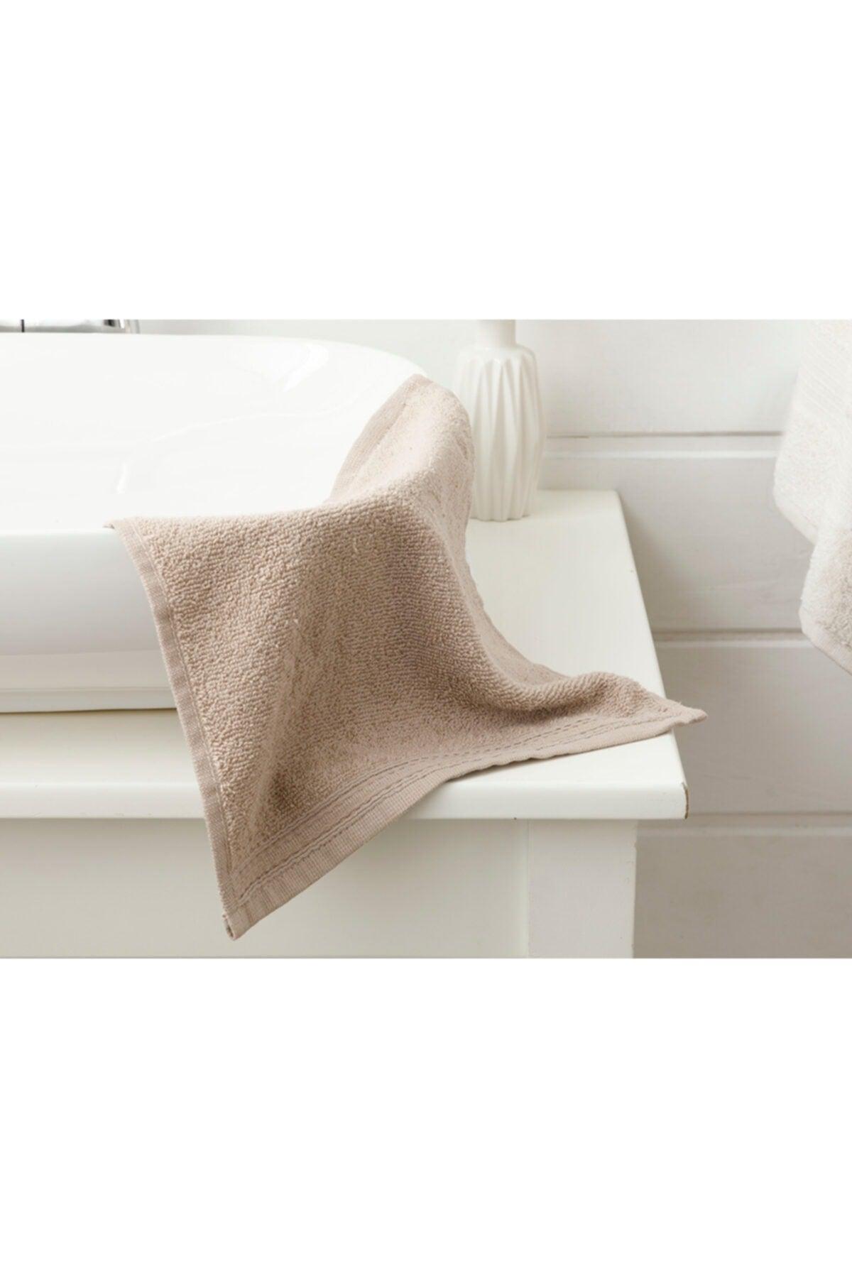 Pure Basic Hand Towel 30x30 Cm Light Brown - Swordslife