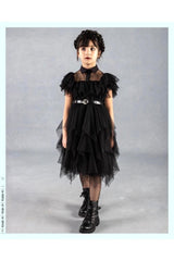 Wednesday Costume Black Color Dress