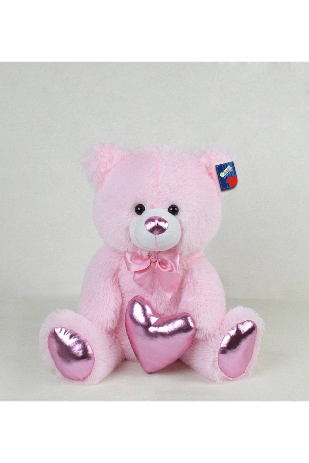 Toy 40 cm Shiny Fabric Heart Holding Teddy Bear 78801