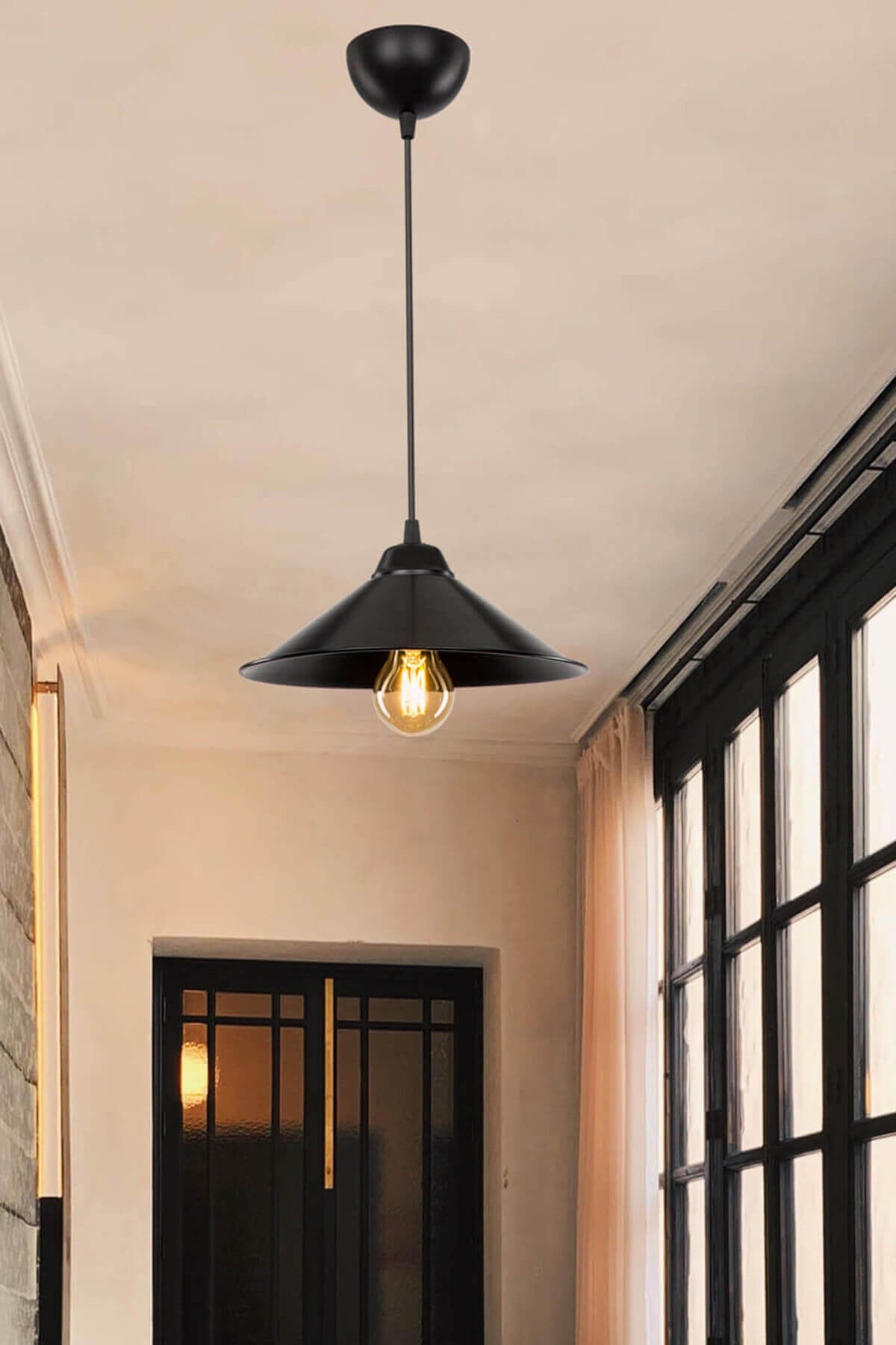 Black Maya Single Pendant Lamp