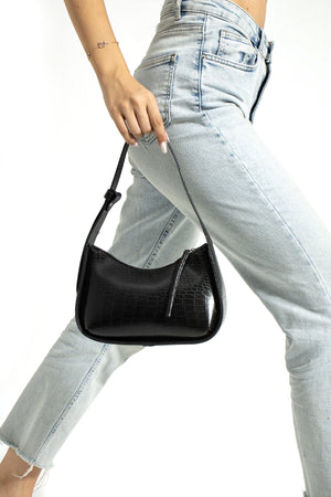 Women'S Crocodile Baguette Bag