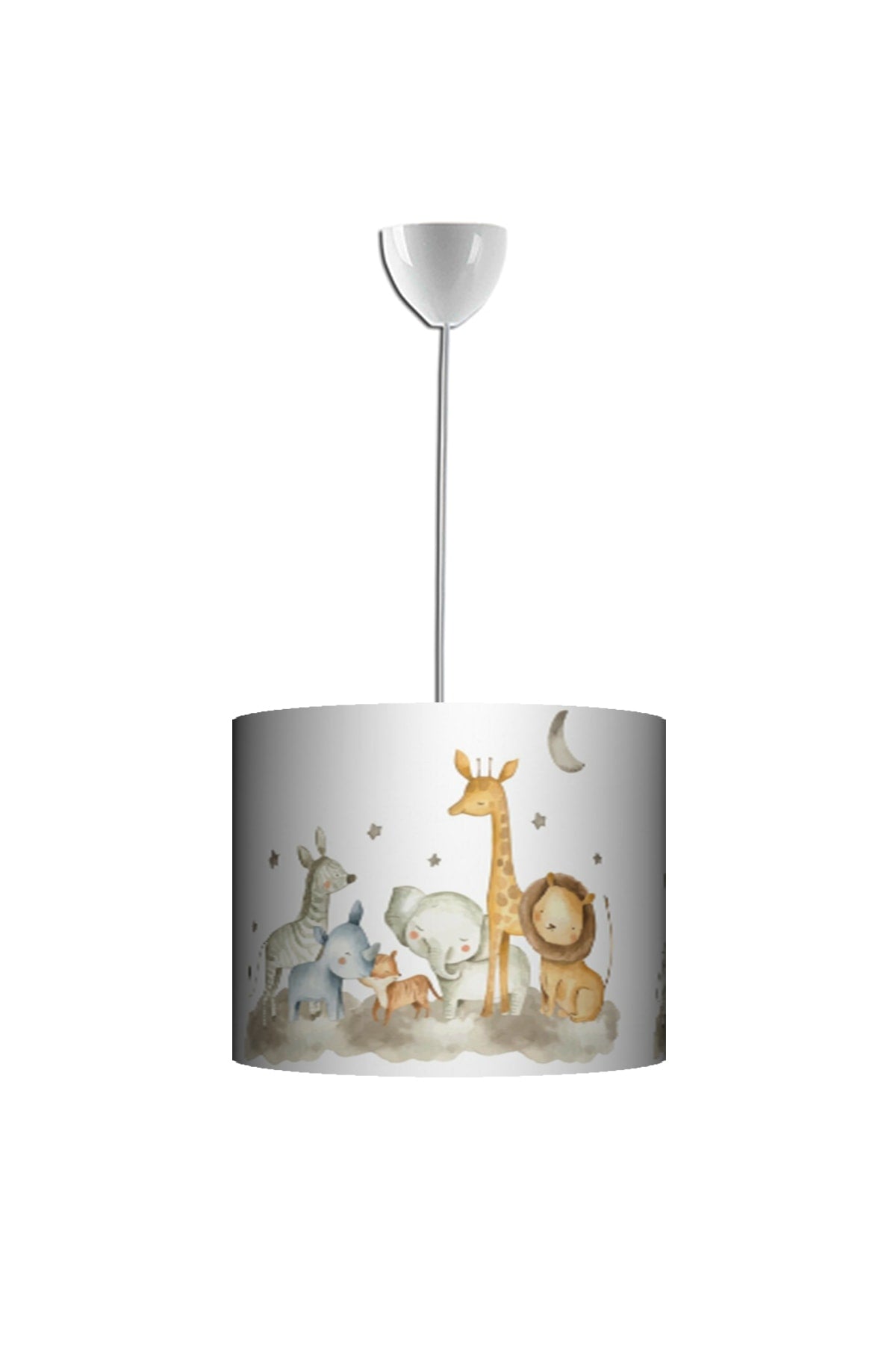 Children'S Room Chandelier With Animal World Figures
