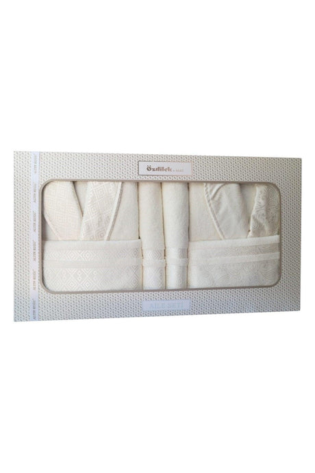 Family Bathrobe Set- Cream - Swordslife