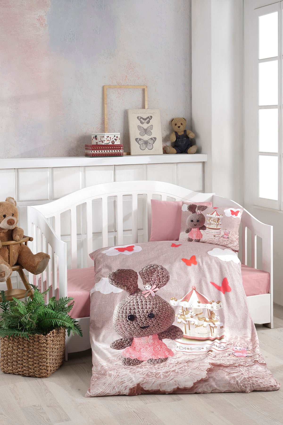 Digital Printed 3D Cotton Baby Duvet Cover Set