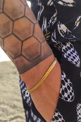 Unisex Urban Black Stainless Steel Bracelet