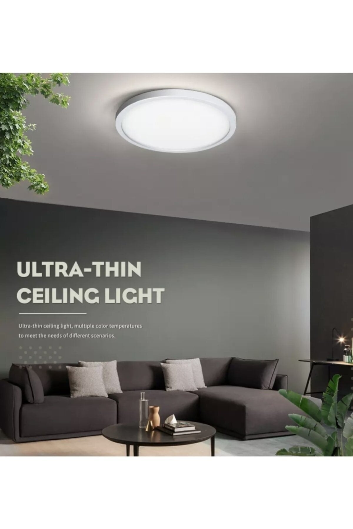 Modern Zero Panel Led Chandelier 24Watt 6500K Ice White Light Long Life 1St Class Led 30X30Cm