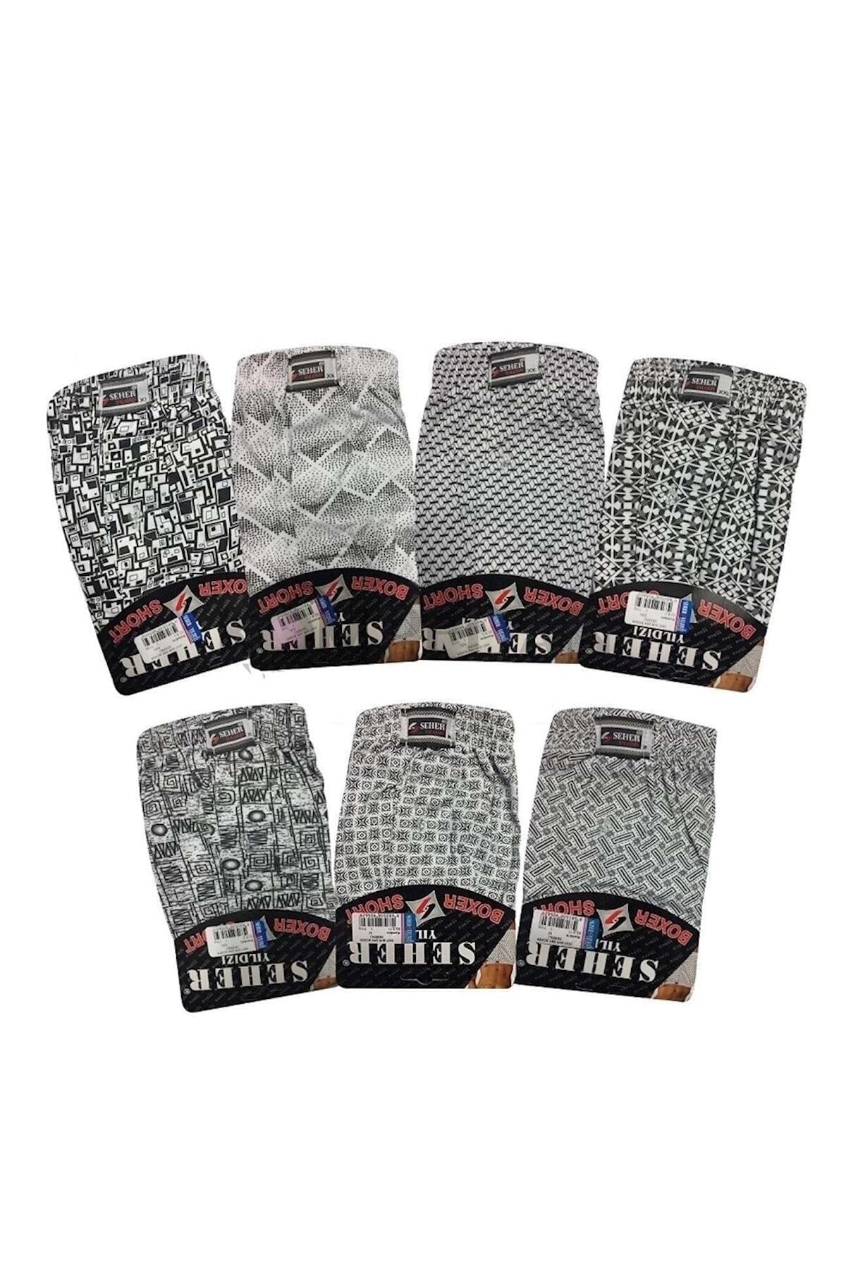 Empirme Men's 6 Piece Patterned Boxer - S-1 0007