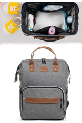 Lux Waterproof Stainproof Functional Baby Care Backpack Gray