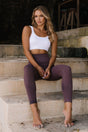 Gela High Waist, Flexible And Gathering Sports Leggings Natural Brown - Swordslife