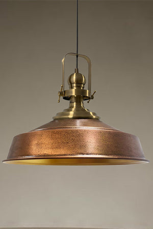 Copper Color Noble Single Chandelier Antique Headboard Retro Pendant Lamp Restaurant Living Room Lighting