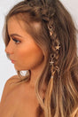Gold Stars Hair Earring Clasp Set - Swordslife