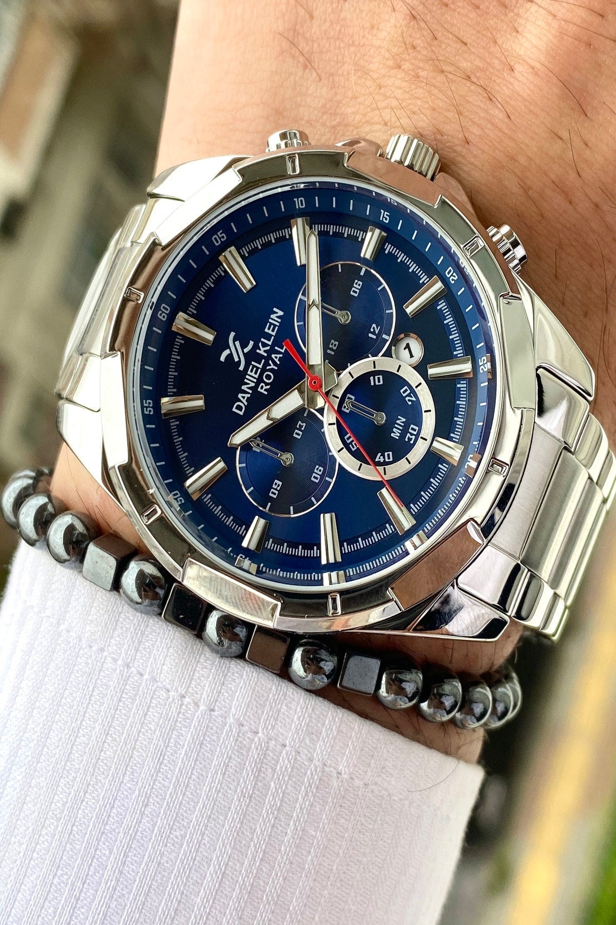 Stainless Steel Band Men'S Wristwatch+3Atm Waterproof