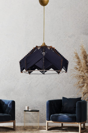 Chaos Pendant Lamp Chandelier Navy Blue
