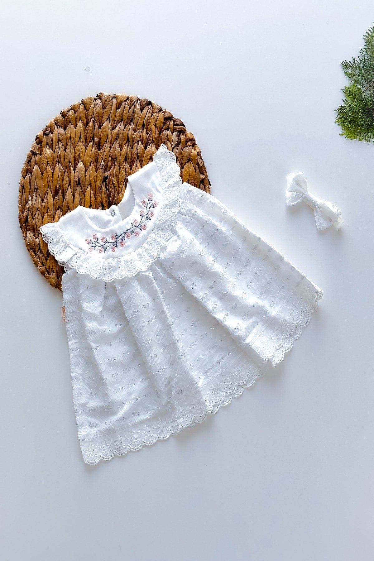 Baby Girl Girl Summer Dress Short Sleeve Lined Bandana Baby Suit Baby Clothing
