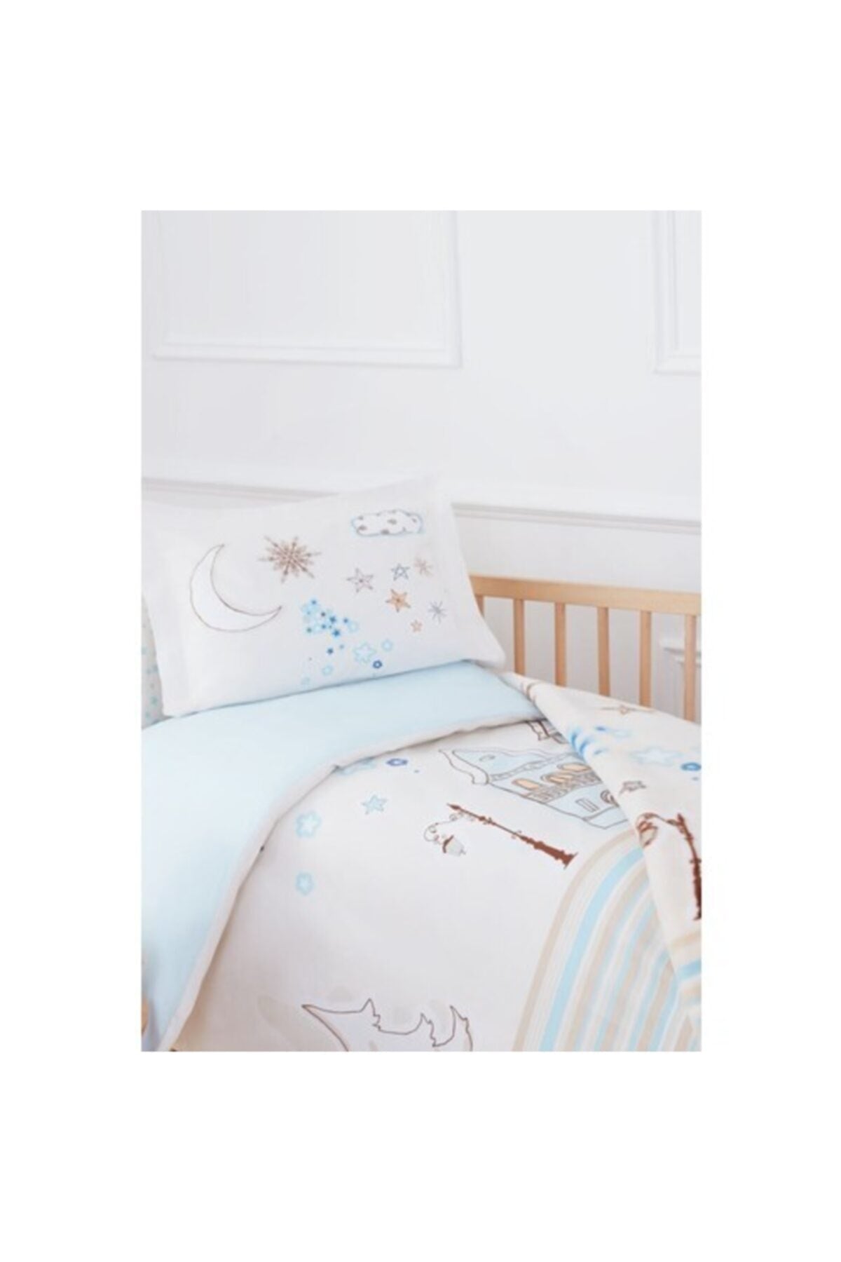 Stella Blue Blanket Baby Boy Duvet Cover Set