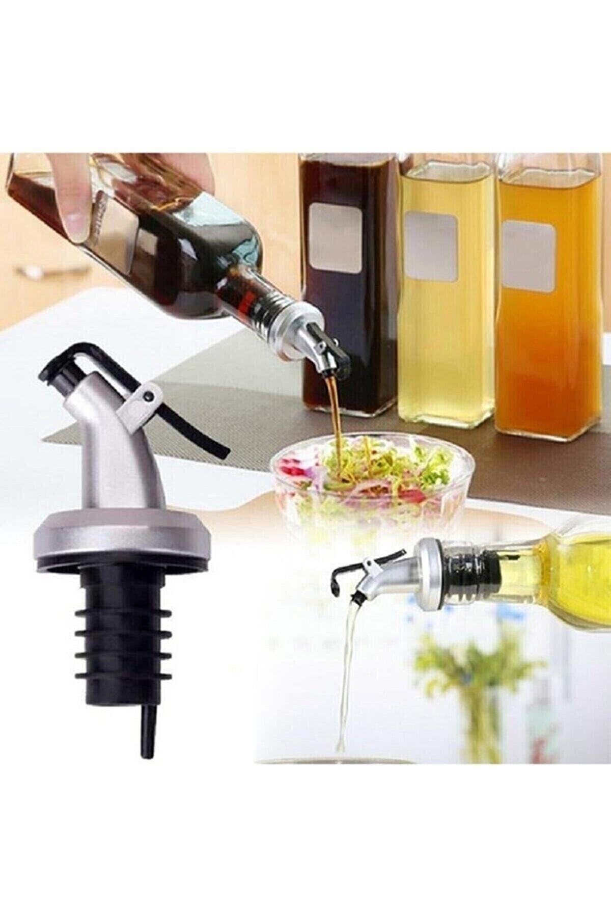 3-Piece Cap Oil Stopper Oil Pot Bottle Tip Oil Holder Vinegar Sauce Bottle Head Non-drip