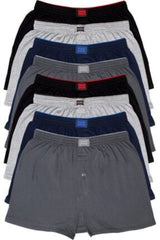 Men's Combed Cotton Towel Waist Boxer 8 Pack