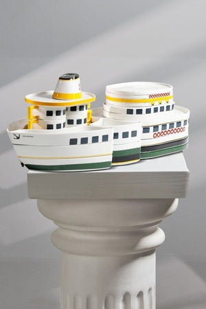 Ist Collection Island Ferry New Bone 32 Pieces 6 Person Breakfast/Service Set