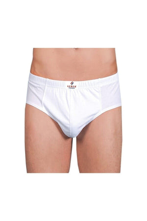 Men'S Star White 12-Piece Slip Briefs 005