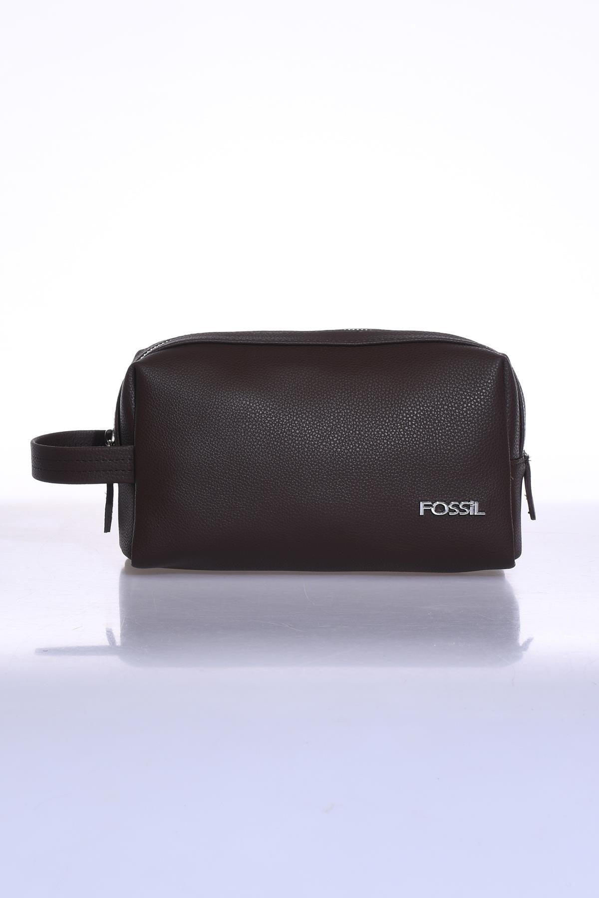 01fs2041-kh Brown Men's Shaving Bag And Portfolio