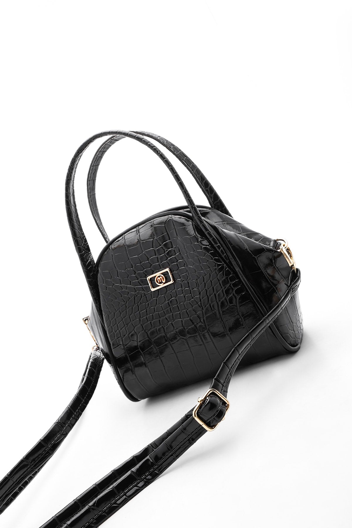 Women'S Hand & Shoulder Bag Larfe Black