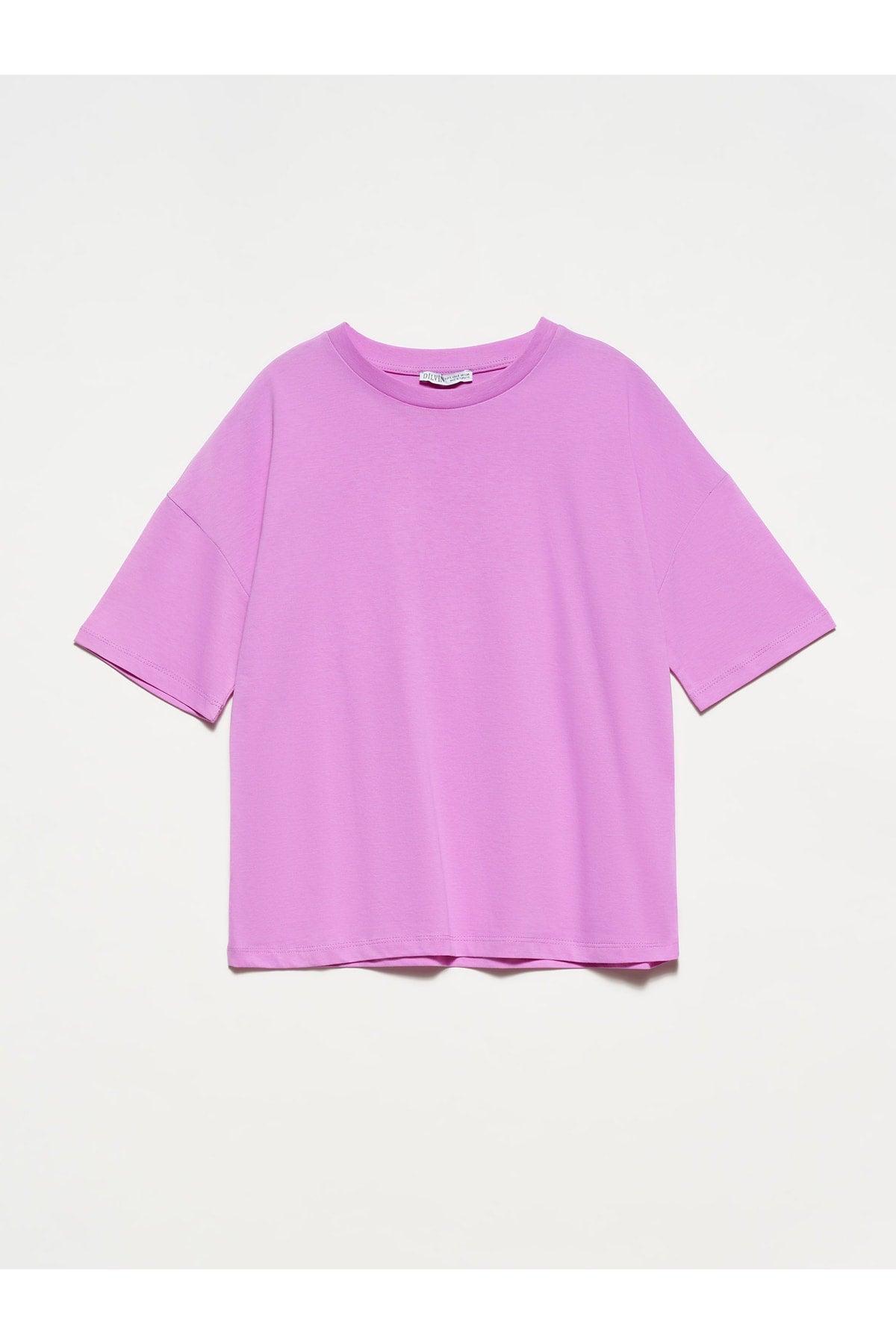 3683 Basic T-shirt-dark Lilac - Swordslife