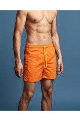 Men's Orange Swimwear Shorts