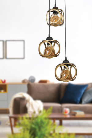 Savaş 3Rd Chandelier Antiqued