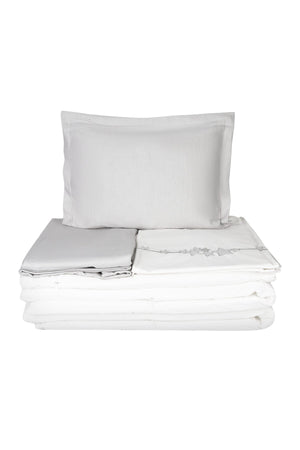 Lucky Star Silver Embroidered Private Baby Set