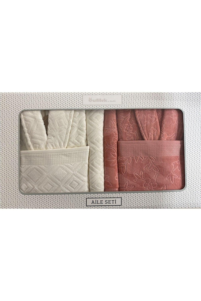 Pastoral R.amatise-cream Family Bathrobe Set - Swordslife