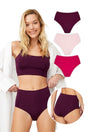 High Waist Basic Laser Cut Bikini Panties 3-Pack - Swordslife
