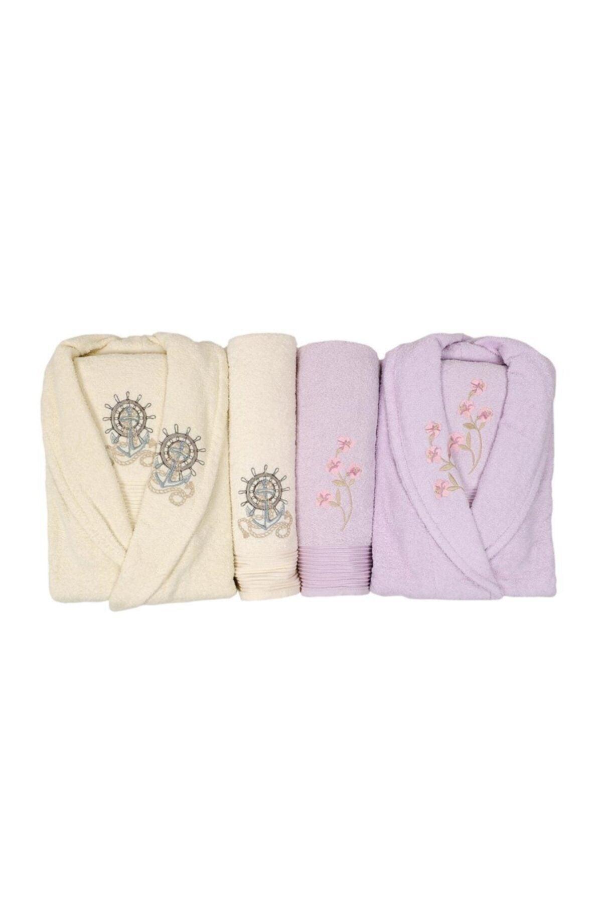 Scar Embroidered 100% Cotton Family Bathrobe Set - Swordslife