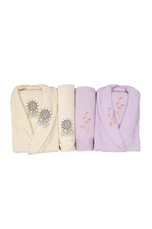 Scar Embroidered 100% Cotton Family Bathrobe Set - Swordslife