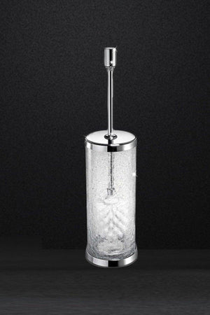 Addition Floor Toilet Brush Crystal Glass-chrome - Swordslife