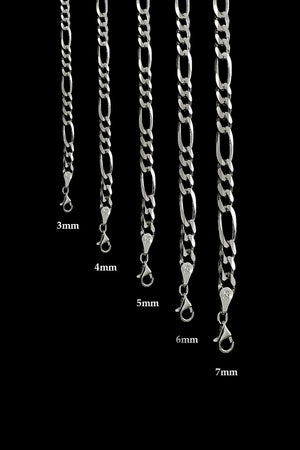 Figaro-Kettenarmband für Herren aus 925er Sterlingsilber